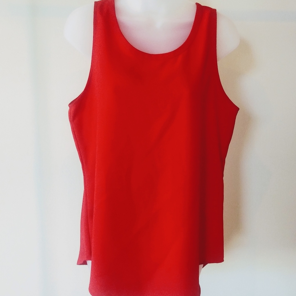 NWT Van Huesen Red Sleeveless Career Top